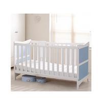 Saplings Kitty Cot Bed with Adjustable Base in White and Blue