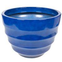 Salhouse Round Blue Pot (H)22cm (Dia)30cm