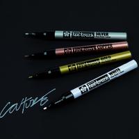 Sakura Slim Pen-Touch Metallic Markers. Gold. Each