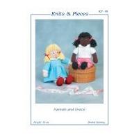 Sandra Polley Hannah & Grace Doll Toys Knitting Pattern KP08 DK