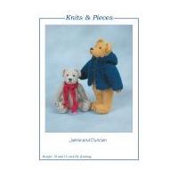 Sandra Polley Jamie & Duncan Teddy Bear Toys Knitting Pattern KP10 4 Ply
