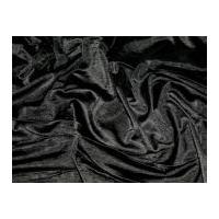 Sateen Knitted Polyester Dress Fabric Black