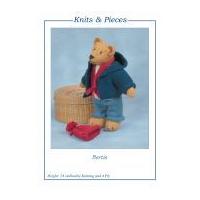 Sandra Polley Bertie Teddy Bear Toys Knitting Pattern KP02 4 Ply, DK
