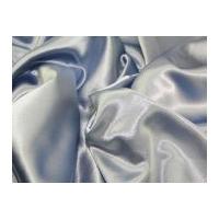 Satin Backed Crepe Bridal Fabric Soft Blue