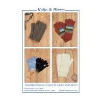 sandra polley hand warmers gloves knitting pattern kp20 4 ply dk