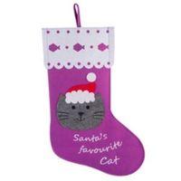 santas favourite cat stocking