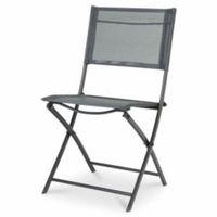 Saba Anthracite Metal Bistro Chair