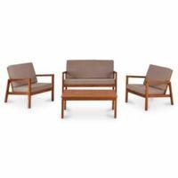 Sakar Wooden 4 Seater Coffee Set