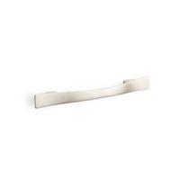 Satin Nickel Effect Curved Bar Cabinet Handle Pack of 2