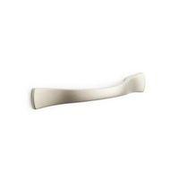 Satin Nickel Effect Curved Bow Cabinet Handle Pack of 2