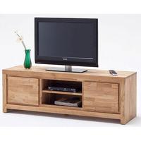 santos lcd tv stand in solid knotty oak with 2 doors