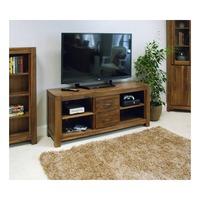 sayan walnut low widescreen television cabinet