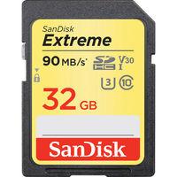 SanDisk 32GB 90MB/s Extreme UHS-I SDHC Memory Card - SDSDXVE-032G