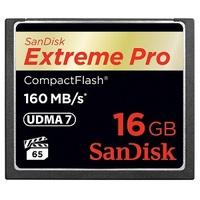 sandisk 16gb 160mbs extreme pro compactflash memory card