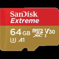 sandisk 64gb 90mbs extreme uhs i microsdxc memory card with sd adapter ...