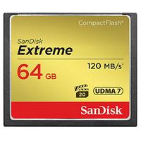 SanDisk 64GB 120MB/s Extreme Compact Flash Memory Cards - SDCFXSB-064G