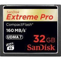sandisk 32gb 160mbs extreme pro compactflash memory card