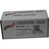 Safewrap Shredder Bag 40 Litre Pack of 100 RY0470