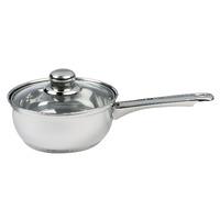 Sabichi Essential 18cm Stainless Steel Sauce Pan with Glass Lid