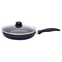 Sabichi Deep Frying Pan with Glass Lid in Black