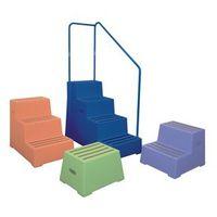 SAFETY STEP, PLASTIC - 4 STEP BLUE - -