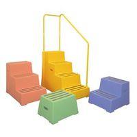 safety step plastic 4 step yellow 