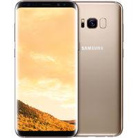 Samsung Galaxy S8 G950FD Dual Sim 4G 64GB SIM FREE/ UNLOCKED with Screen Protector for Samsung Galaxy S8 (Curved Protection Film) - Maple Gold