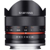 Samyang 8mm F2.8 Fish-eyes II Lens Sony E-mount - Black