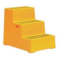 SAFETY STEP, PLASTIC - YELLOW THREE STEP