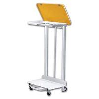 sackholder with yellow lid mobile pedal operated