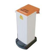 SACKHOLDER - FIRE RETARDANT 20 LITRE - COLOUR WHITE LID ORANGE