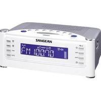SANGEAN RCR-22 CLOCK RADIO, Radio alarm clock, FM, AM, White, Silver