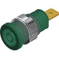 Safety jack socket Socket, vertical vertical Pin diameter: 4 mm Green SKS Hirschmann SEB 2610 F6.3 1 pc(s)