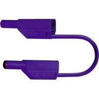 Safety test lead [ Banana jack 4 mm - Banana jack 4 mm] 0.50 m Violet MultiContact SLK425-E