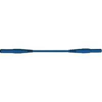 Safety test lead [ Banana jack 4 mm - Banana jack 4 mm] 1.50 m Blue MultiContact XMF-419