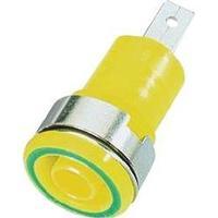 safety jack socket socket vertical vertical pin diameter 4 mm green ye ...