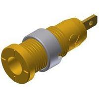 Safety jack socket Socket, vertical vertical Pin diameter: 2 mm Yellow SKS Hirschmann MSEB 2610 F 2, 8 Au 1 pc(s)