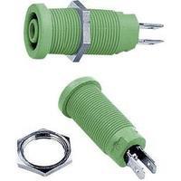 safety jack socket socket vertical vertical pin diameter 4 mm green mu ...