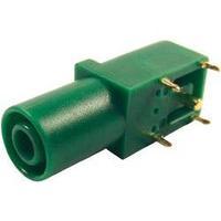 safety jack socket socket right angle pin diameter 4 mm green cliff fc ...