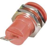 Safety jack socket Socket, vertical vertical Pin diameter: 4 mm Red Schnepp BU 4600 rt 1 pc(s)