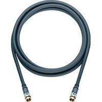 SAT Cable [1x F plug - 1x F plug] 5.10 m 120 dB gold plated connectors Silver Oehlbach