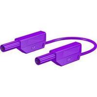 Safety test lead [ Banana jack 4 mm - Banana jack 4 mm] 1 m Violet MultiContact MultiContact