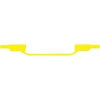 Safety test lead [ Banana jack 4 mm - Banana jack 4 mm] 1 m Yellow MultiContact XVS-4075