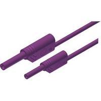 Safety test lead [ Banana jack 4 mm - Banana jack 2 mm] 1 m Violet SKS Hirschmann MAL S WS 2-4 100/1