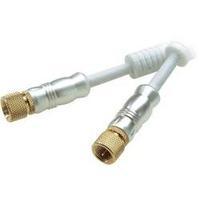 sat cable 1x f plug 1x f plug 150 m 110 db gold plated connectors incl ...