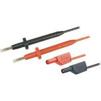 Safety test lead et [ Banana jack 4 mm - Test probe] 1 m Black, Red MultiContact SMK425-AR/425-E/N 100 CM