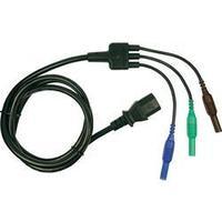 Safety test lead [ 4 mm plug - IEC C13 socket ] 1.50 m Blue, Green, Brown Cliff CIH29920