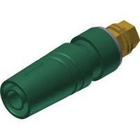 Safety jack socket Socket, vertical vertical Pin diameter: 4 mm Green SKS Hirschmann SAB 2600 G M4 Au 1 pc(s)