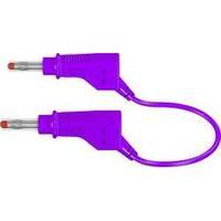 Safety test lead [ Banana jack 4 mm - Banana jack 4 mm] 1.50 m Violet MultiContact XZG425/SIL