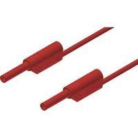 Safety test lead [ Banana jack 2 mm - Banana jack 2 mm] 2 m Red SKS Hirschmann MVL S 200/1 Au